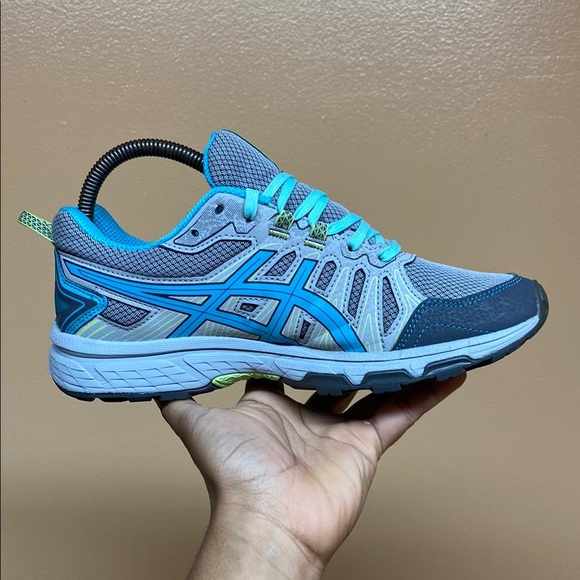 ASICS Gel Venture 7 “Gray Blue Volt” Trail Running Sneakers - Picture 7 of 17